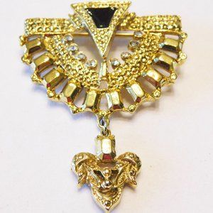 Vintage Gold Tone Brooch From the Late 1980’s or early 1990's
